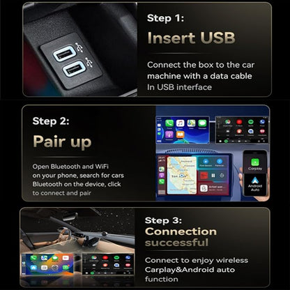 Auto Linkr Pro Auto Linker Pro Android Auto & CarPlay Wireless Adapter Apple iPhone,Wireless Adapter to Watch TV on Car Screen,Fast Auto Connect, Easy Setup,Mini Size with Extended USB-A and Type-C