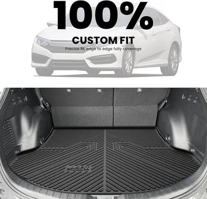 LASFIT Cargo Trunk Mat for Toyota RAV4 2013-2018 (Include Hybrid) All Weather TPE Custom Fit Waterproof RAV 4 Cargo Liner Accessories, Lifespan 5 Years+, Black