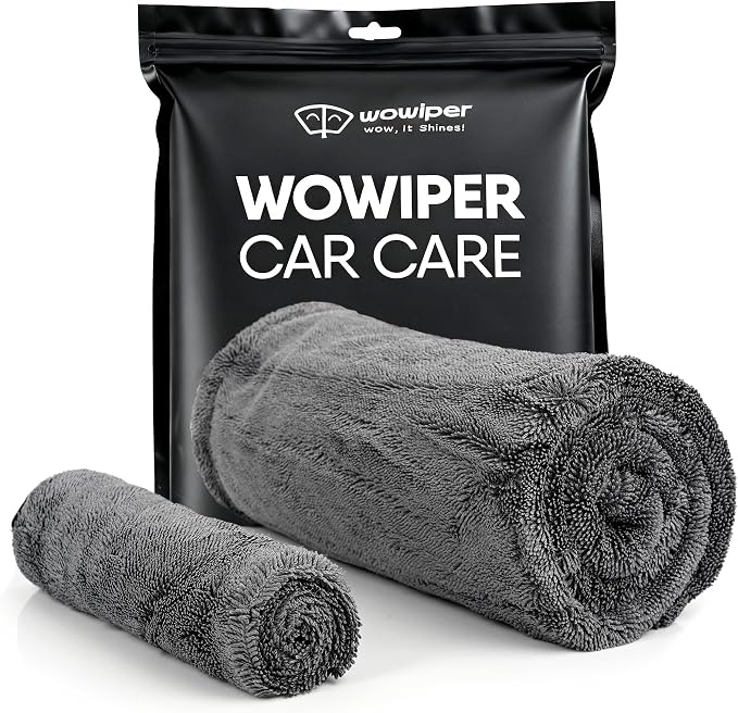 Car Drying Towel 1300 GSM, XL 24"x36", Microfiber Car Drying Towel, Twisted Loop Auto Drying Cloth, Ultra Absorbent, Fast Dry, Streak-Free Drying, Lint-Free & Scratch-Free, for Cars SUVs Trucks