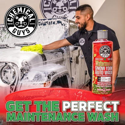 Chemical Guys CWS20864 Watermelon Snow Foam Car Wash Soap (Works with Foam Cannons or Bucket Washes) For Cars, Trucks, Motorcycles, RVs & More, 64 fl oz (Half Gallon) Watermelon Scent