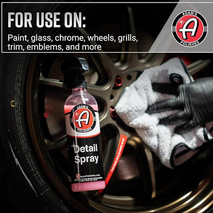 Adam's Detail Spray 5 Gallon - Quick Waterless Detailer Spray for Car Detailing, Polisher Clay Bar & Car Wax Boosting Tech, Add Shine Gloss Depth Paint | Car Wash Kit & Dust Remover