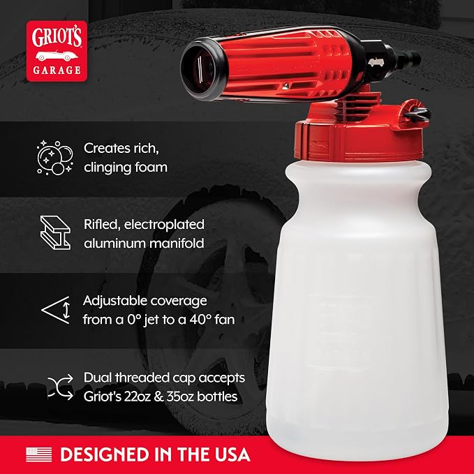 Griot's Garage Brilliant Finish Foam Cannon for Pressure Washers, Foam Cannon