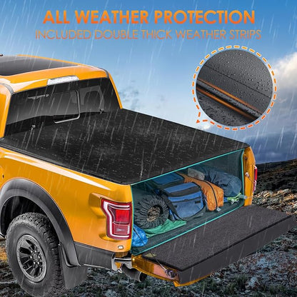 Nilight Soft Roll-Up Tonneau Cover for 2015–2026 Ford F-150 6.5ft Bed, Weatherproof Low Profile Truck Bed Cover, Quick Roll-Up Design
