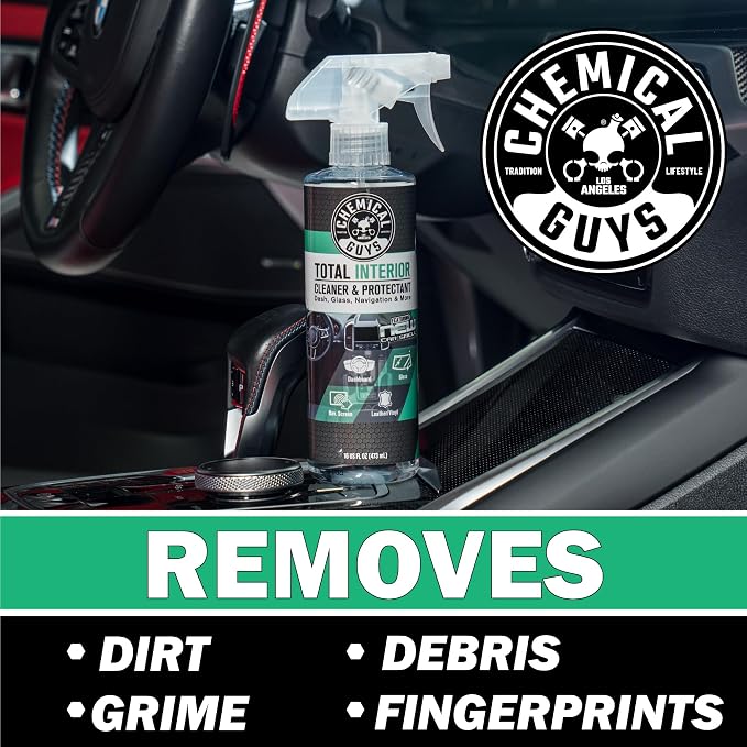 Chemical Guys SPI23416 Total Interior Cleaner and Protectant, New Car Smell, (Safe for Cars, Trucks, SUVs, Jeeps, RVs & More) 16 fl oz (Pack of 2)