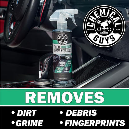 Chemical Guys SPI23416 Total Interior Cleaner and Protectant, New Car Smell, (Safe for Cars, Trucks, SUVs, Jeeps, RVs & More) 16 fl oz (Pack of 2)