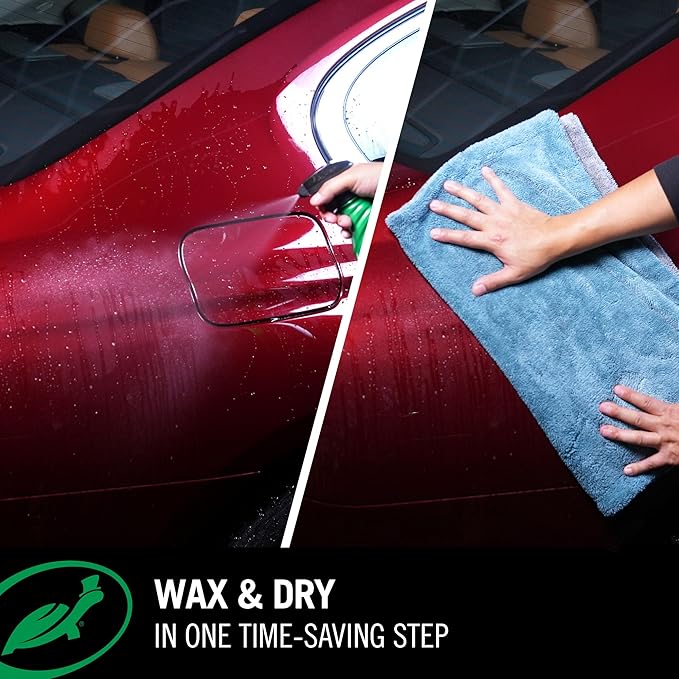 Turtle Wax Wax & Dry, Spray On Car Wax for 1-Step High Gloss Shine, Protection For Paint, Wheels, Glass & More, Easy Versatile Application, Wet or Dry Use, 26 oz (Pack of 1)
