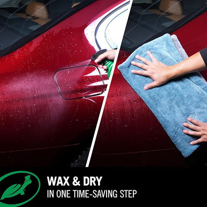 Turtle Wax Wax & Dry, Spray On Car Wax for 1-Step High Gloss Shine, Protection For Paint, Wheels, Glass & More, Easy Versatile Application, Wet or Dry Use, 26 oz (Pack of 1)