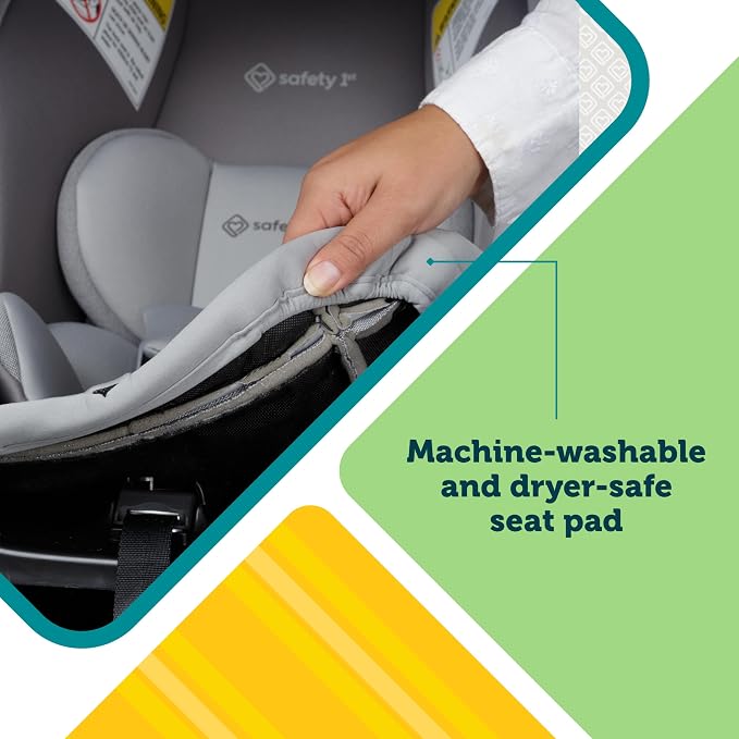 Safety 1st® onBoard™ Slide DLX Infant Car Seat w/SafetySlide™ Base, Easy-Install Rigid Latch, Lightweight Rear-Facing Seat, Newborn Carrier, Extra-Large Canopy, Travel System Ready, Dusty Marble