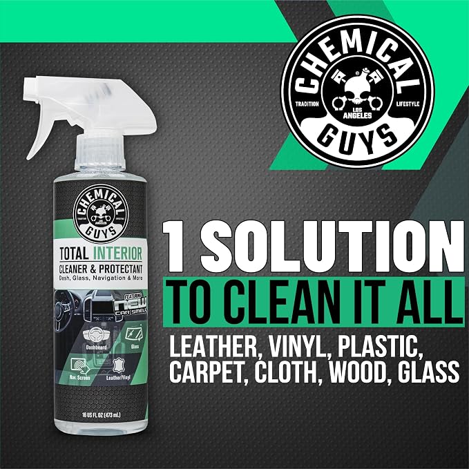 Chemical Guys Total Interior Cleaner Variety Kit With Storage Bag New Car And Black Cherry Scents Microfiber Towels Giftable Car Care Set