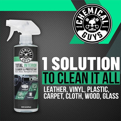 Chemical Guys Total Interior Cleaner Variety Kit With Storage Bag New Car And Black Cherry Scents Microfiber Towels Giftable Car Care Set