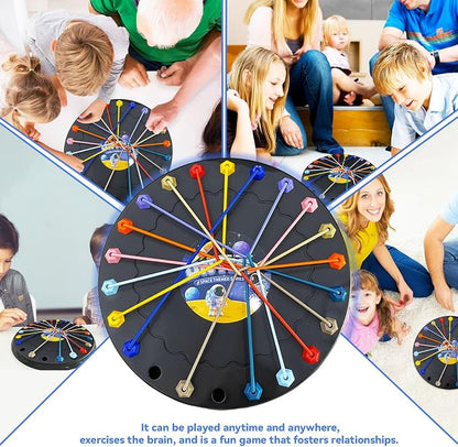 Brainy Knots Rope Untangling Game，Children's Rope Challenge Game，Strategy Untangling Challenge Puzzle ，Suitable for Family Parent-Child Interaction, Travel & Parties Gifts