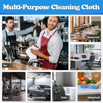 FIXSMITH Shop Towels, Microfiber Cleaning Cloth Bulk, 200 Pack Microfiber Towels for Cars, All-Purpose Absorbent Cleaning Rags, Dust Cloth for Automotive, Mechanic, Garage, Bar, 11.5 x 11.5 inch