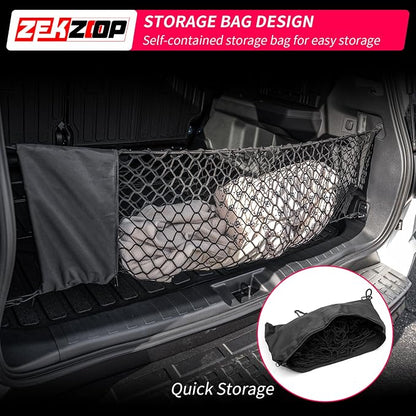 Cargo Net Compatible with 2021-2025 2026 Toyota 4Runner Envelope Style Trunk Storage and Organizer Dense Mesh with Storage Bags Luggage Net for 2025 4 Runner Accessories