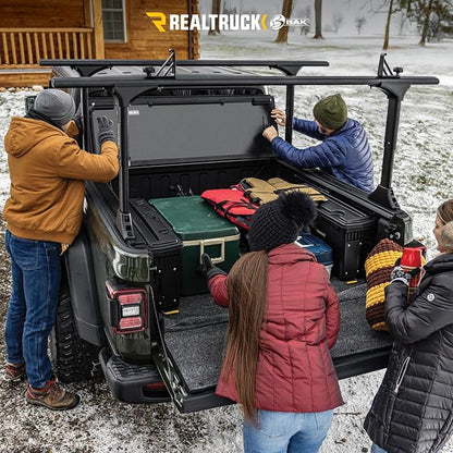 RealTruck BAK MX4 TS Hard Folding Truck Bed Tonneau Cover | 449329TS | Fits 2015-2020 Ford F-150 5' 7" Bed (68.4")