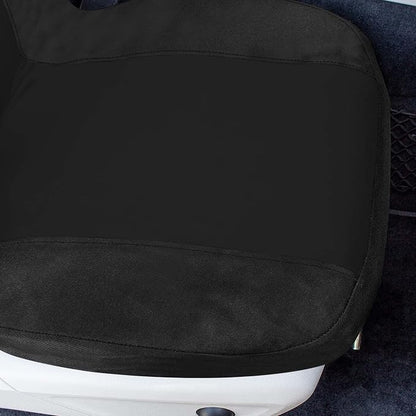 Universal Fit Chevron Flat Cloth Car Seat Covers Full Set - Black