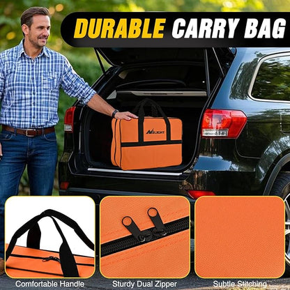 Nilight Car Emergency Kit with Jumper Cable, First Aid Kit Safety Assistance Tools for Travel Camping Outdoor Cars Truck SUV RV, Roadside Essentials with Flash Light