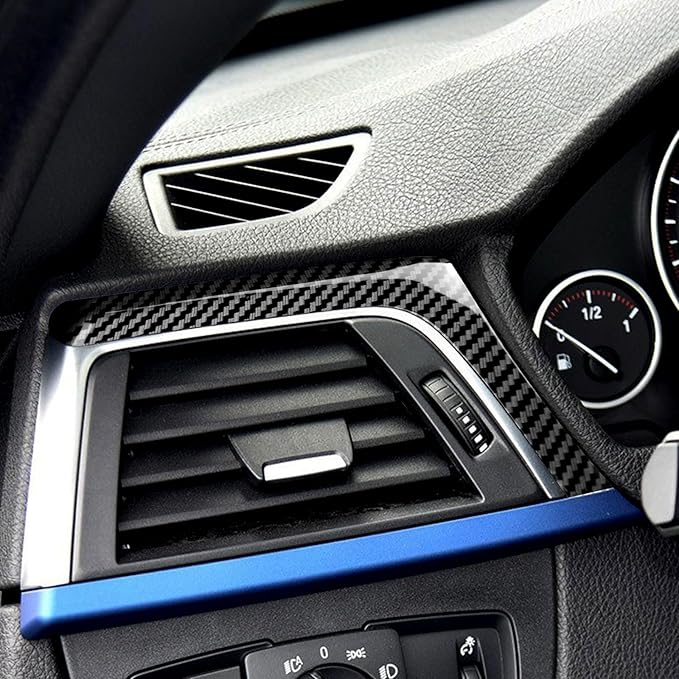 for BMW F30 Dashboard Panel Cover, ABS Carbon Fiber Style Car Center Console Interior Trim for 2013-2018 BMW 3 Series F30 F31 F32 F33 F34 F36 328i 320i 335i 330i 435i 420i 430i 440i 425i
