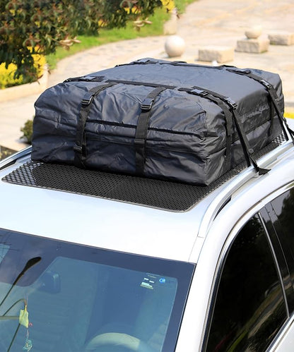 Roof Rack Pads, 51"x43" Rooftop Cargo Bag Mat,Car Accessories Roof Cargo Bag Protective Mat,Roof Mat Car Skid Proof Mat,Universal Roof Rack Pad for Protection from Car Roof Racks,Fits Most Vehicles