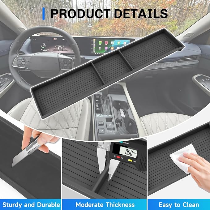 SXCY for 2026 Nissan Sentra Dashboard Organizer Tray for 2026 Nissan Sentra Accessories Screen Back Console Tray 2026 Sentra Behind Dash Console Organizer Screen Behind Phone Organizer