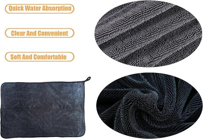 Shiny Wipes Shower Cleaning Cloth,3Pcs Microfiber Car Drying Towel,Car Cleaning Cloth,The Thinywipe for Cleaning. (15.74 * 23.62INCH)