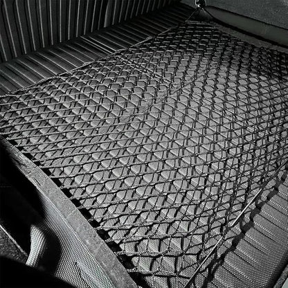 BestEvMod for Ioniq5 Cargo Mesh Net Accessories,Stretchable Trunk Organizer Cargo Net Elastic Mesh with Hooks Compatible with Hyundai Ioniq 5 2022-2026 Accessories