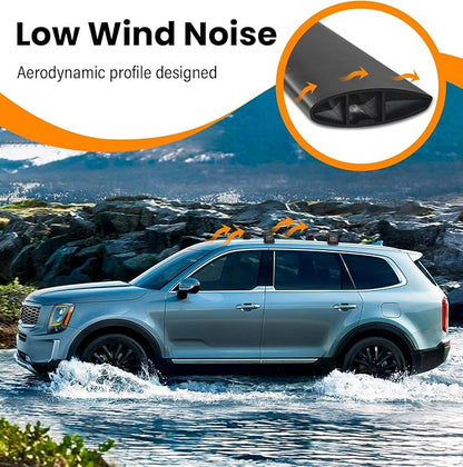 Roof Rack Cross Bars Fit for Kia Telluride 2019-2026 EX S SX SX-Prestige (Not for LX, X-Line, X-Pro), Aluminum Heavy Duty 300lbs Lockable Flush Roof Rails Crossbars for Rooftop Cargo Luggage