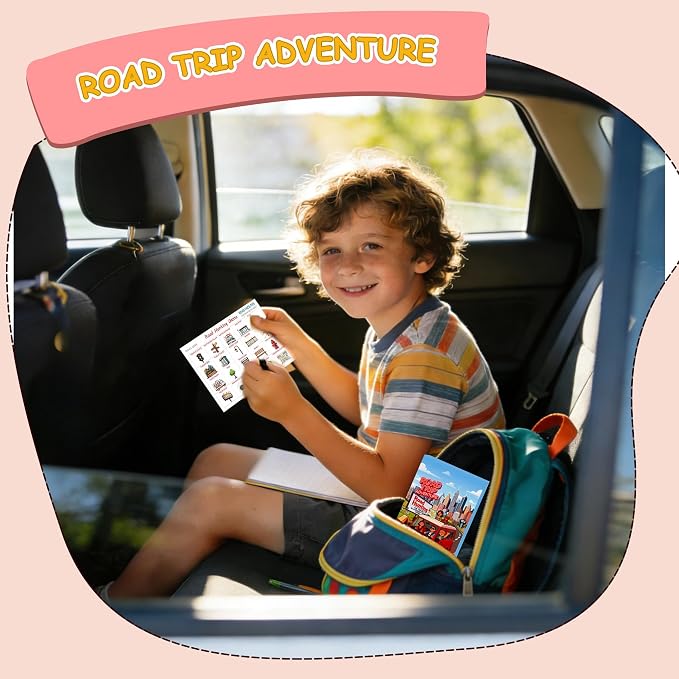 Road Trip Adventure Travel Scavenger Hunt Game | Road Hunting Card Game, Occupations Theme, Drinks Theme, Fruits Theme