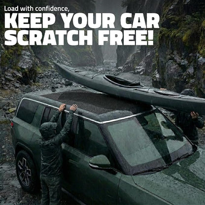 Mockins Heavy Duty 75"x44" XL Car Anti Slip Mat for Rooftop Cargo Carrier | Trimmable Protective Rooftop Cargo Bag & Roof Rack Pads for SUVs, Trucks, Cars & Vans | Multifunctional Anti Slip Car Mat