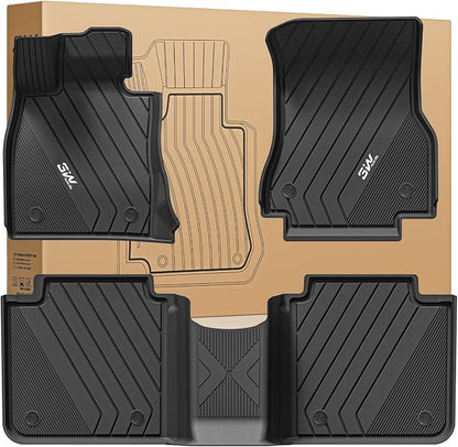3W Floor Mats Fit for BMW X7 7 Seats 2019-2025 2026, M50i M60i xDrive40i xDrive50i, TPE All Weather Custom Fit Floor Liner, 7 Passengers 1st & 2nd Row, Full Set Car Liners Black