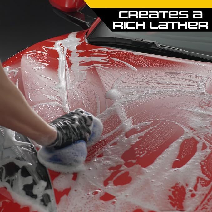 Formula 1 Car Wash and Carnauba Wax, 2-in-1 Car Cleaning Soap for Auto Detailing, Removes Tough Dirt and Leaves a Brilliant Shine (32 ounces)