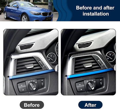 for BMW F30 Dashboard Panel Cover, ABS Carbon Fiber Style Car Center Console Interior Trim for 2013-2018 BMW 3 Series F30 F31 F32 F33 F34 F36 328i 320i 335i 330i 435i 420i 430i 440i 425i