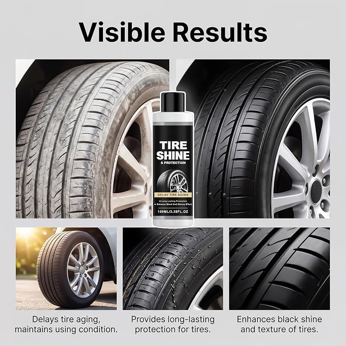 Tire Dressing - 100ml Long Lasting Quick Dry Repair Agent | Car Tire Protectant,for Truck SUV RV Vehicle Maintienance Detailing