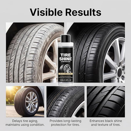 Tire Dressing - 100ml Long Lasting Quick Dry Repair Agent | Car Tire Protectant,for Truck SUV RV Vehicle Maintienance Detailing