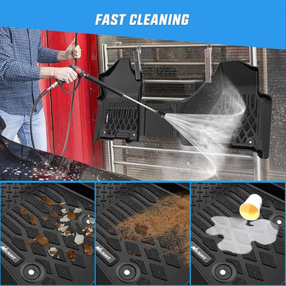 Nilight TPE Floor Mats for Dodge Ram 1500 2500 3500 Bench Seat Crew Cab 2013 2014 2015 2016 2017 2018 & Ram 1500 Classic 2019 2020 2021 2022 2023 2024 All Weather Custom Fit Heavy Duty Floor Liners