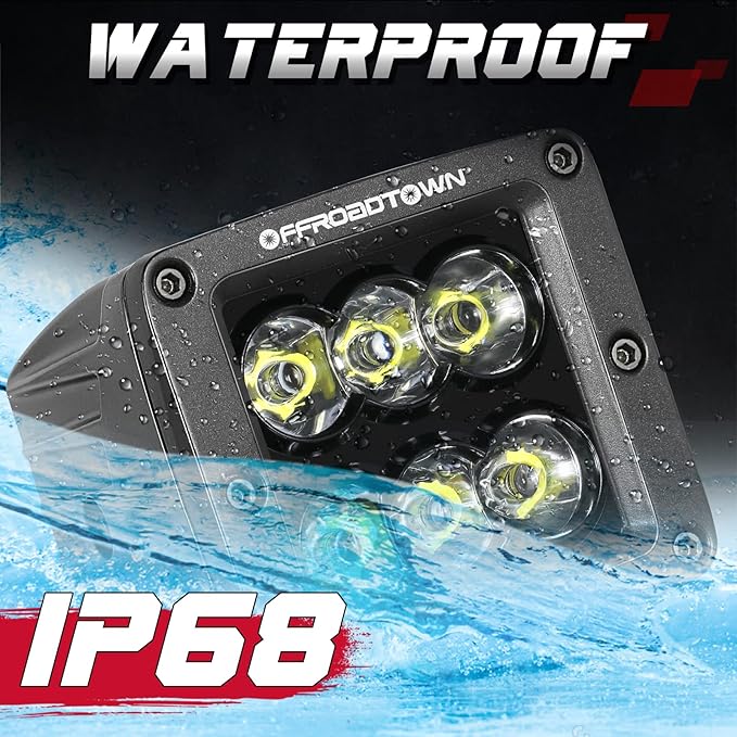 LED Cubes, OFFROADTOWN 3inch 120W CREE LED Pods Driving Lights Cubes Ditch Light Off Road Lights Spot Reverse Light for Truck Pickup UTV ATV SUV Boat 4x4 Car