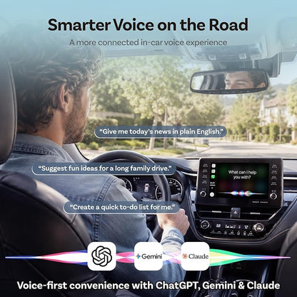 OTTOCAST Mini Cube Wireless CarPlay Adapter & Android Auto Adapter, Mini Slim 2-in-1 Adapter for Cars with Factory Wired CarPlay/Android Auto, 5GHz WiFi, Bluetooth 5.0, 5s Auto Reconnect