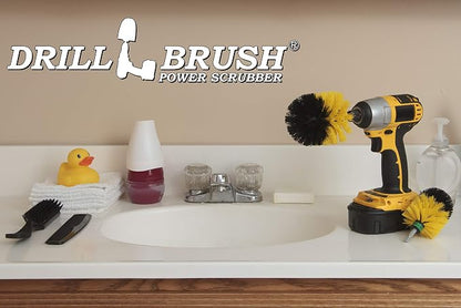 Bathroom Cleaning Supplies - Bathroom Accessories for Cleaning - Shower Cleaner Brush - Glass Shower Door Brush - Bathtub Cleaning Tools - Tile Grout Cleaner - Power Cleaning Brush - Sink Scrubber