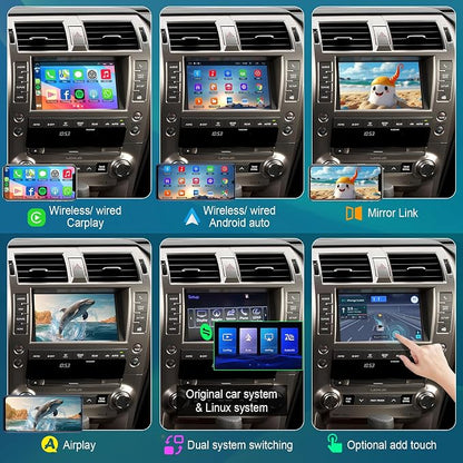 Linux Interface Box Retrofit Kit Decoder for Lexus GX460 2014 2015 2016 2017 2018 2019 2020 Wireless CarPlay Android Auto Adapter Fit for Original Car Radio Upgrade GPS Navigation