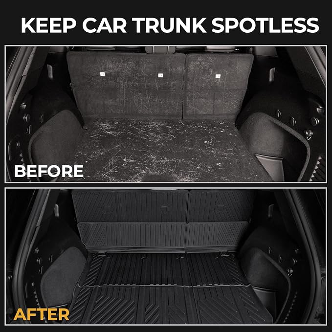 Floor Mats for Jeep Grand Cherokee 2011-2021 & 2022 (Not for WL), All Weather Floor Mats Trunk Cargo Liner with Backrest Protectors and Door Sill Guards Accessories, Full Coverage Set
