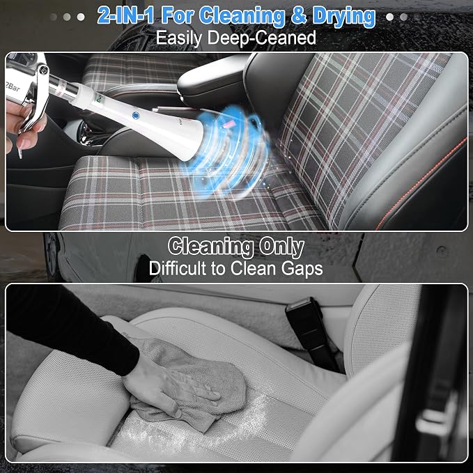 Car Cleaning Gun Detailing Dry Air Blow Gun, High Pressure Car Interior Cleaning Tool, Car Dryer Air Blower for Car Surfaces Quickly Blasts Dust, Works with Air Compressor