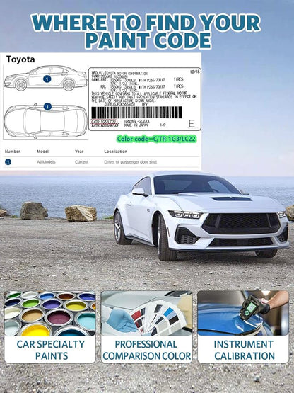 3Q3 Dark Red/Salsa Red Pearl Car Touch Up Paint for Toyota, Color Match Auto Paint Repair Pen,Professional Car Scratch Repair Remover Pen Quick Drying, Easy to Use