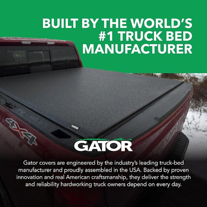 Gator Soft Roll-Up Truck Bed Tonneau Cover w/ Gear Straps | 134693 | Fits 2019 - 2025 Dodge Ram 1500, 2010-20 2500/3500 6' 4" Bed (76.8")