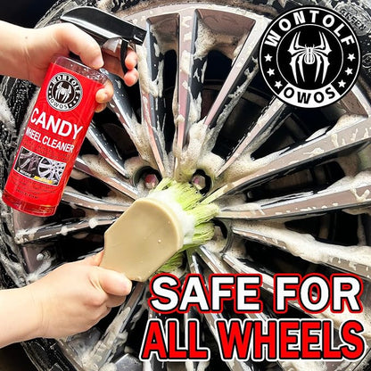 Wontolf Complete Car Wash Cleaning Kit, Car Interior Detailing Kit with Car Wash Soap, Interior Detailing Cleaner, Wheel Cleaner, Wheel Brush, Dying Towel, for Cars Trucks RVs SUVs