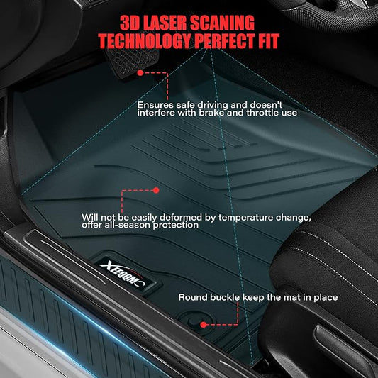 Floor Mats for 2020-2025 Nissan Sentra with Cargo Liner All Weather TPE Protection Floor Liners Full Set with Trunk Mat for 2025 Nissan Sentra Accessories