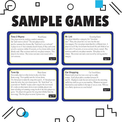 Games on the Go by Continuum Games - Portable Roadtrip Family Games to Challenge and Entertain for 2+ players , Blue