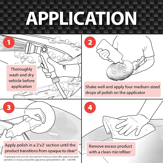 Malco Accelerate All-in-One Polish & Protection - One-Step Car Polishing Compound Designed to Remove Light to Medium Paint Defects/Deep Glossy Finish with 90-Day Protection (261032)