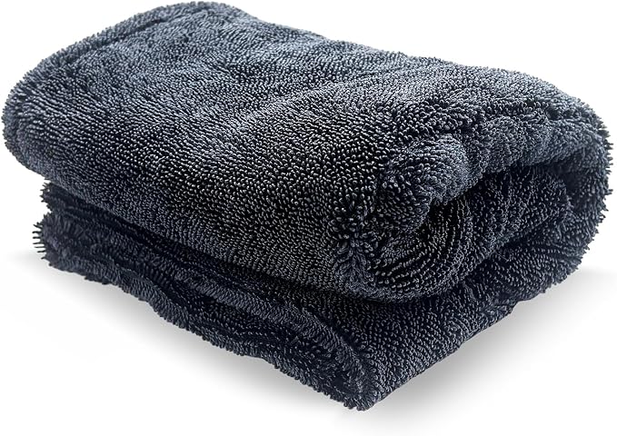 Microfiber Towels for Cars, 19.7"x23.6" 1200 GSM Ultra Thick Soft Car Detailing Drying Towel, Super Absorbent Double Twisted Loop Cloth Cleaning Towel for Car Truck SUV