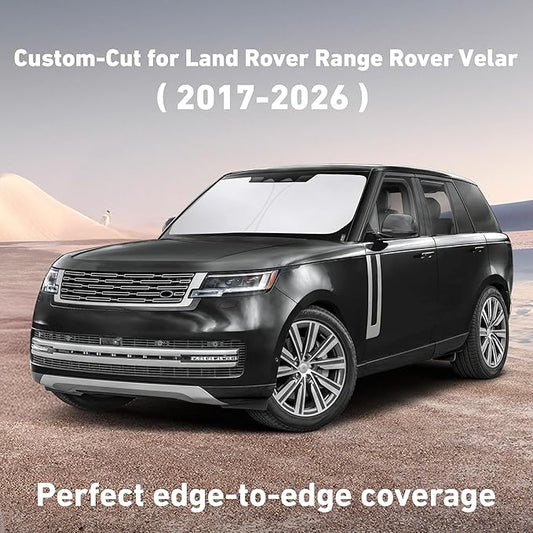 EcoNour Windshield Sunshade Compatible for Land Rover Range Rover Velar 2017-2024 2025 2026, Sun Visor for Front Windshield & Window Sun Shade Cover, UV Heat Blocker & Protector, Car Accessories