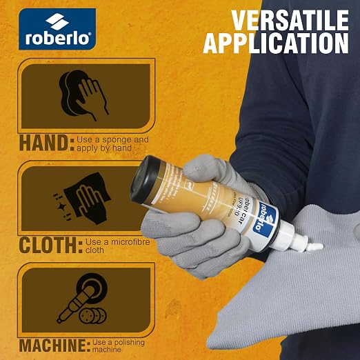 Roberlo ROBERCAR UF920 Ultra Fine Polish - Premium Buffing, Cutting, & Polishing Compound for Automotive Paint Restoration, Polishing Kit - 250ML - High-Gloss Finish