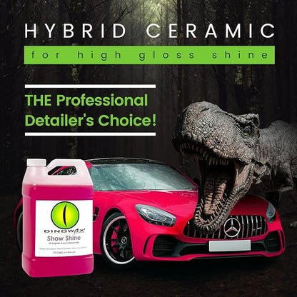 Show Shine, All Purpose Shine Enhancement, Car Wash Detail Spray, Car Detailer Spray, Car Detailing Supplies, Strawberry Shortcake Scent, Clean Collection, 128 oz